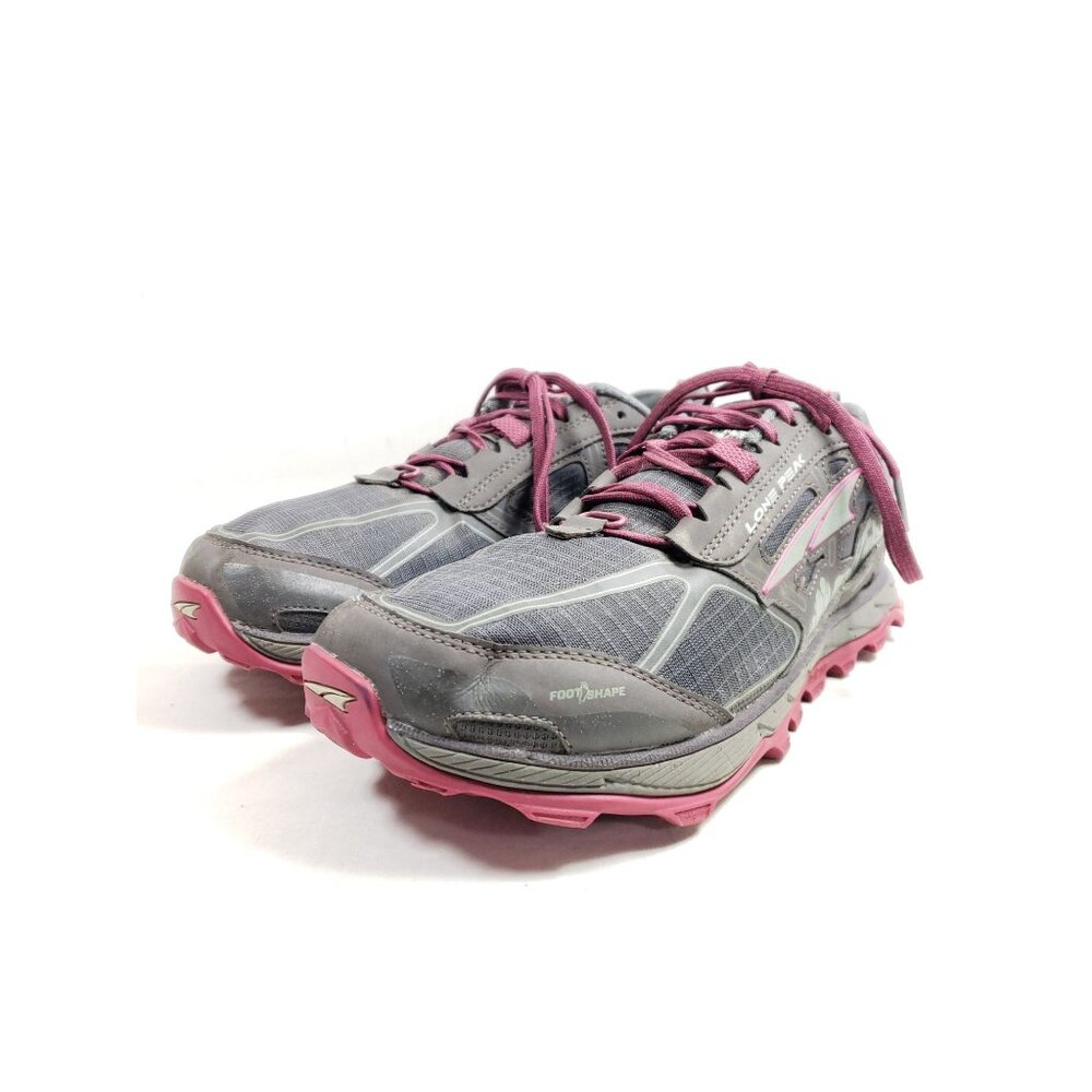 Altra Womens Size 11 Lone Peak-4 Trail Running Shoes Gray & Pink - Picture 2 of 9